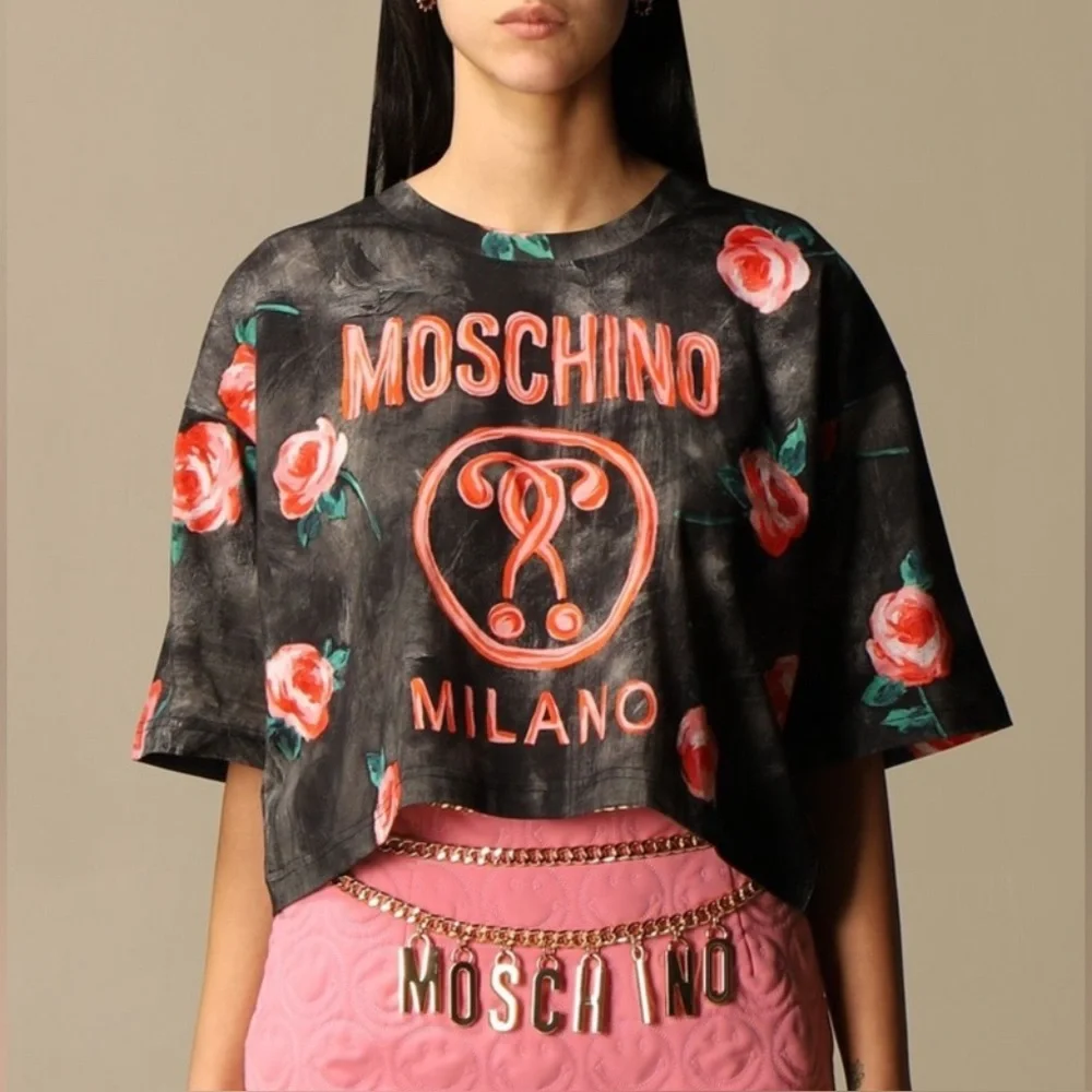 MOSCHINO COUTURE
Moschino Couture cropped t-shirt with logo size M - Picture 2 of 7
